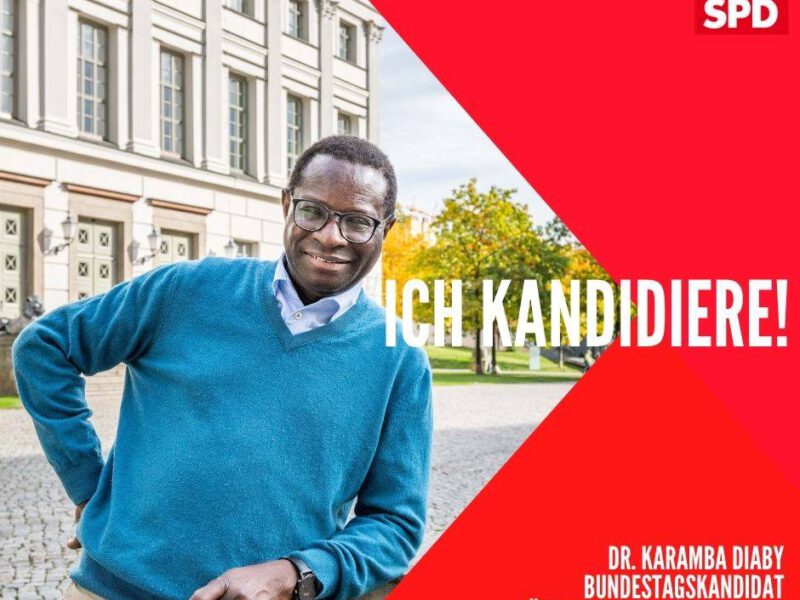 Karamba Diaby ist SPD-Bundestagskandidat für den Wahlkreis 72 - Halle